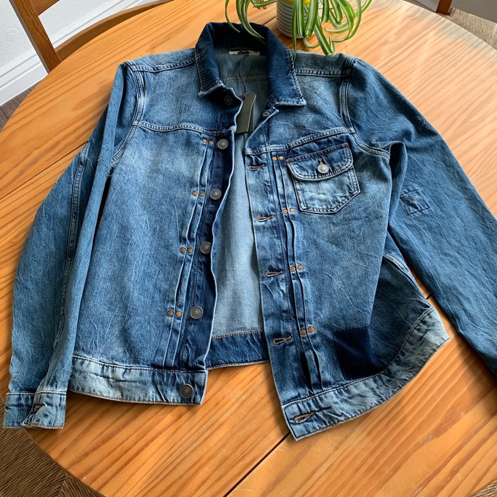 All Saints Indigo Decker Jacket L NTW